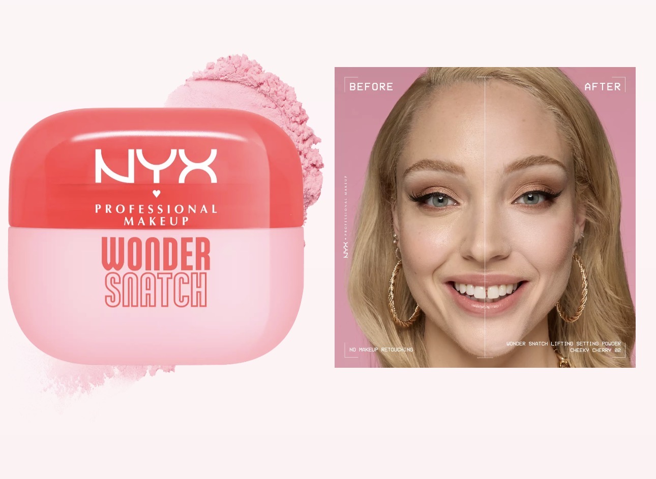 Nyx wonder snatch loose sitting powder-cheeky cherry